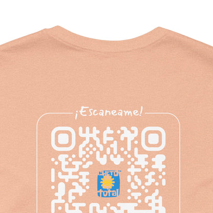 * Huella digital (Argentina) con Codigo QR en espalda-Fingerprint (Argentina) Back QR Code / Unisex Jersey Tee