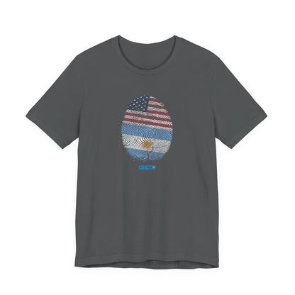 Huella digital (Arg/USA)-Fingerprint (Arg/USA) / Unisex Jersey Tee
