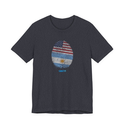 Huella digital (Arg/USA)-Fingerprint (Arg/USA) / Unisex Jersey Tee